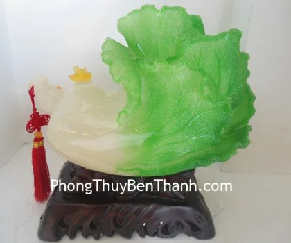 Bắp cải trên túi tiền màu gỗ - đời đời phát tài FH203G