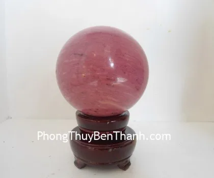 Quả cầu đá hồng ngọc bích HM159-s2-4848