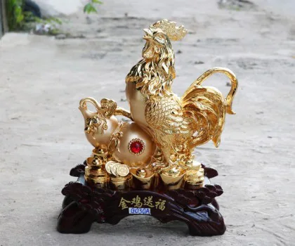 Gà bên hồ lô vàng - Kim kê tống phước G030A